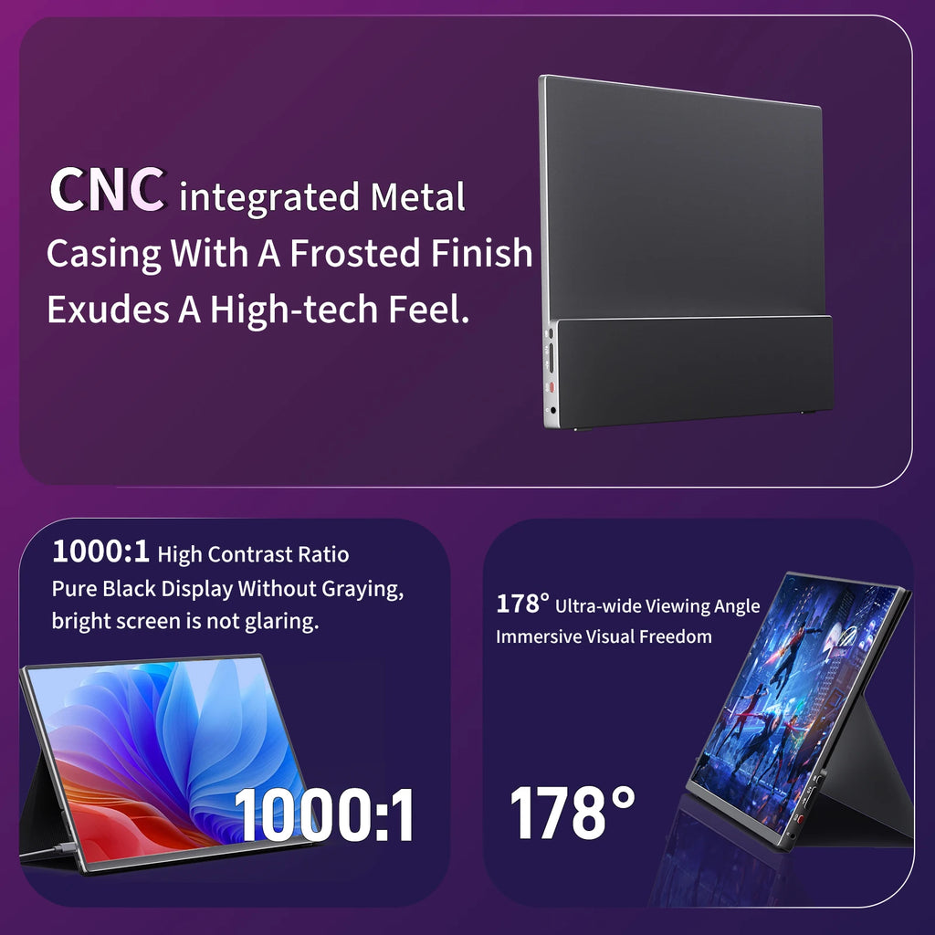 M-Tech Pro 16" Gaming Portable Monitor (165Hz, 2.5K)
